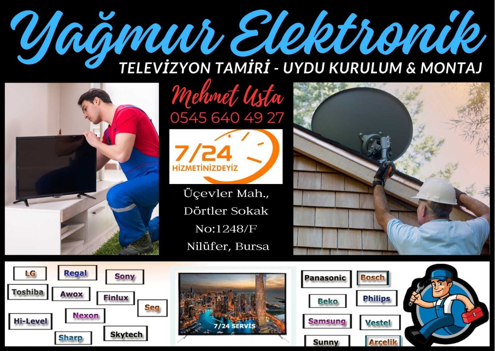 Üçevler Televizyon Tamircisi 